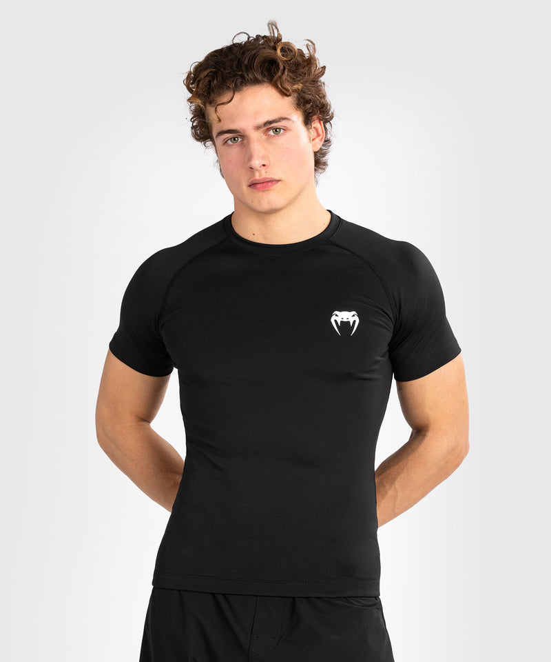 Rashguard - Venum 'Contender' - kortærmet - sort