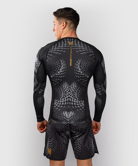 Rash Guard - Venum 'Matupa' - lange ærmer - sort/grå