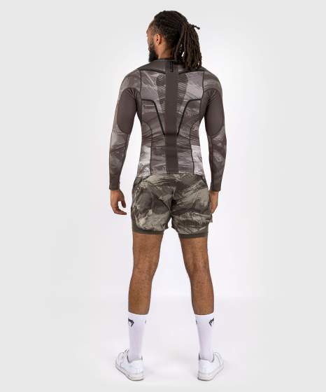 Rashguard - Venum - 'Electron 3.0' - Langærmet - Sand