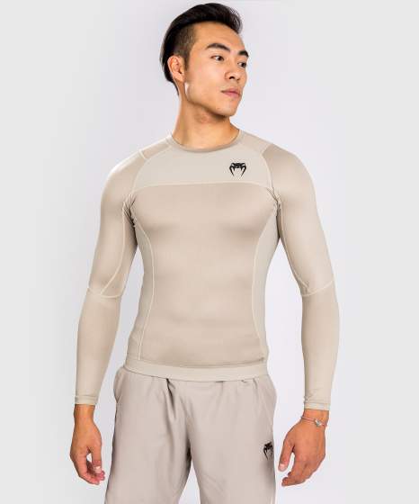 Rash Guard - Venum - 'G-Fit Air' - Longsleeve - Sand