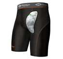 Skridtbeskytter - Shock Doctor - 'Air Core Compression Shorts' - Sort