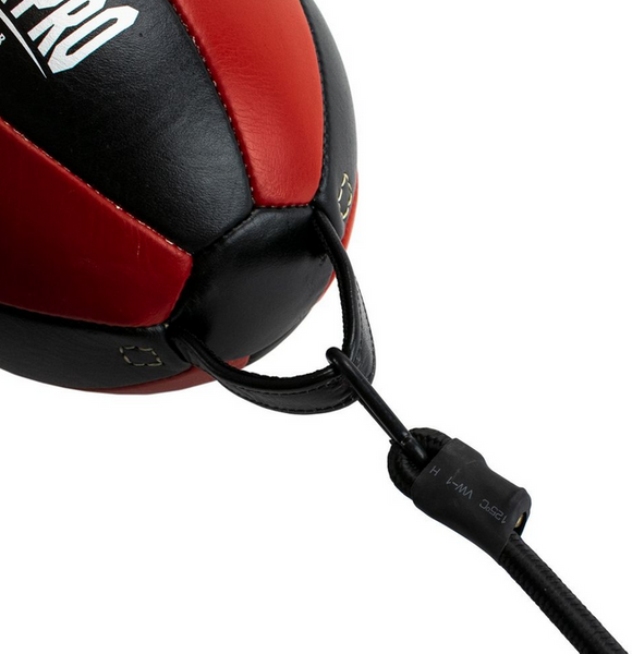 Gulv til loft bold - Super Pro double end ball - sort-rød