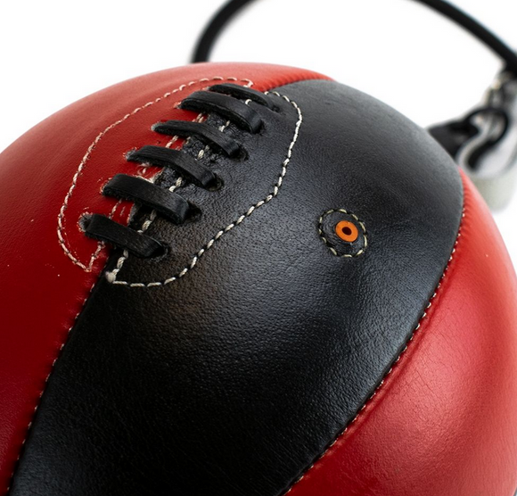 Gulv til loft bold - Super Pro double end ball - sort-rød