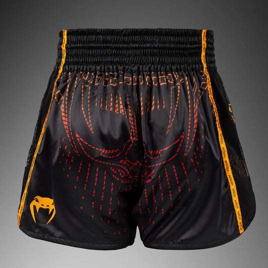 Muay Thai shorts - Venum - 'Quetzal Fury' - Sort/Rød/Orange