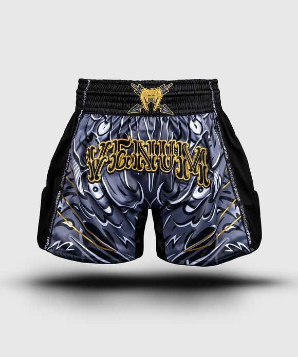 Muay Thai shorts - Venum 'Wolf Atak' - Sort/Grå
