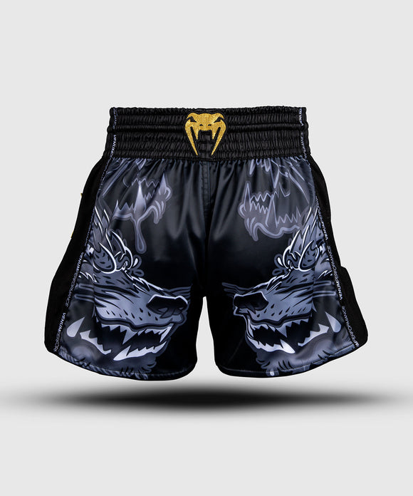 Muay Thai shorts - Venum 'Wolf Atak' - Sort/Grå