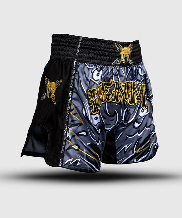 Muay Thai shorts - Venum 'Wolf Atak' - Sort/Grå