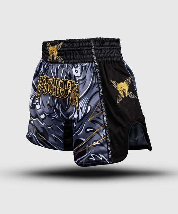 Muay Thai shorts - Venum 'Wolf Atak' - Sort/Grå