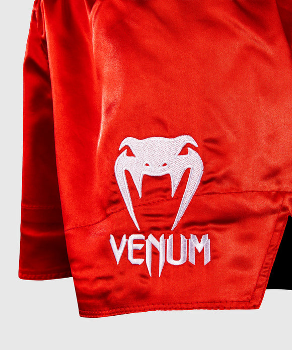 Muay Thai Shorts - Venum 'Classic' - Rød/Hvid