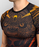 Rashguard - Venum - 'Quetzal Fury' - korte ærmer - sort/rød/orange