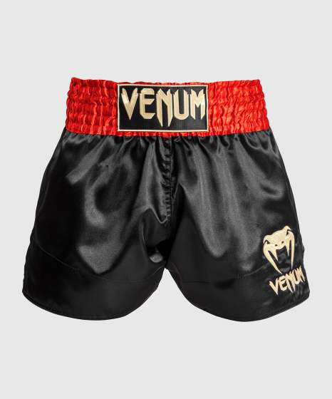 Muay Thai Shorts - Venum - 'Classic' - Rød-sort-guld