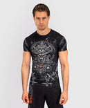 Rashguard - Venum - Gladiator 5.0 - korte ærmer - sort/sølv