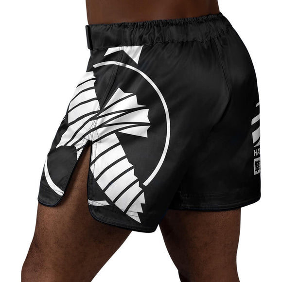 Fightshorts - Hayabusa - 'Icon Mid-Length' - Sort/Hvid