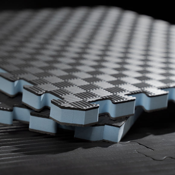 Puzzle Tatami Måtte - Nippon Sport - 2.5 cm - Sort-Grå