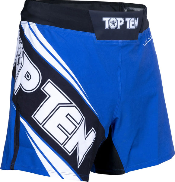MMA-Shorts - TOP TEN - 'Fight Team' - Blå