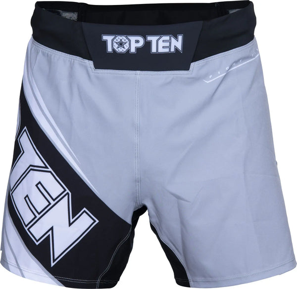 MMA-Shorts - TOP TEN - 'Fight Team' - Grå