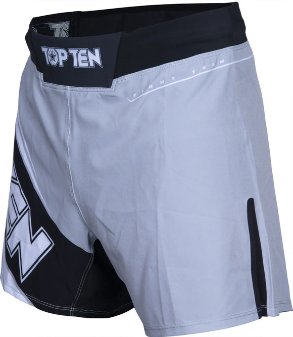 MMA-Shorts - TOP TEN - 'Fight Team' - Grå