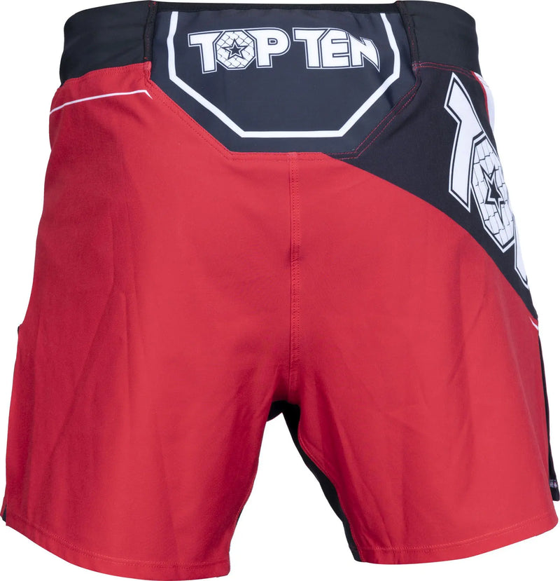 MMA-Shorts - TOP TEN - 'Fight Team' - Rød