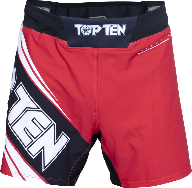 MMA-Shorts - TOP TEN - 'Fight Team' - Rød