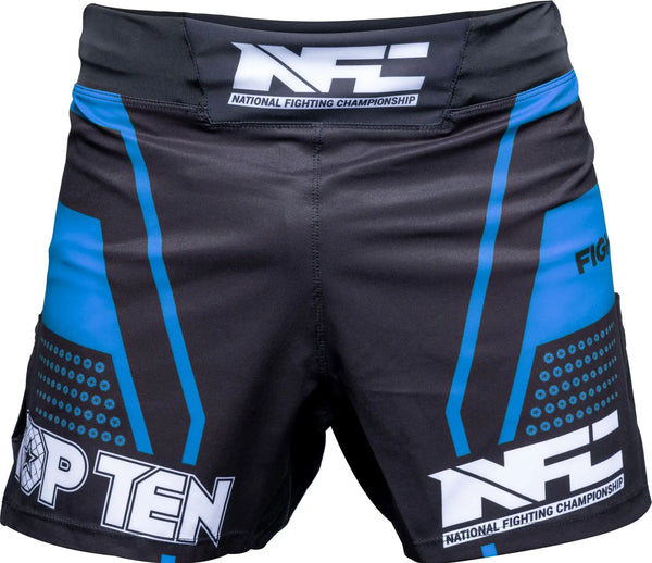 MMA Shorts - TOP TEN - 'NFC' - Blå