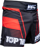 MMA Shorts - TOP TEN - 'NFC' - Rød
