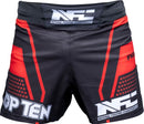 MMA Shorts - TOP TEN - 'NFC' - Rød