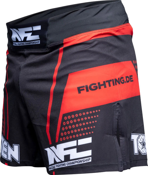 MMA Shorts - TOP TEN - 'NFC' - Rød