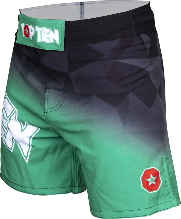 MMA Shorts - TOP TEN - 'PRISM' - Grøn