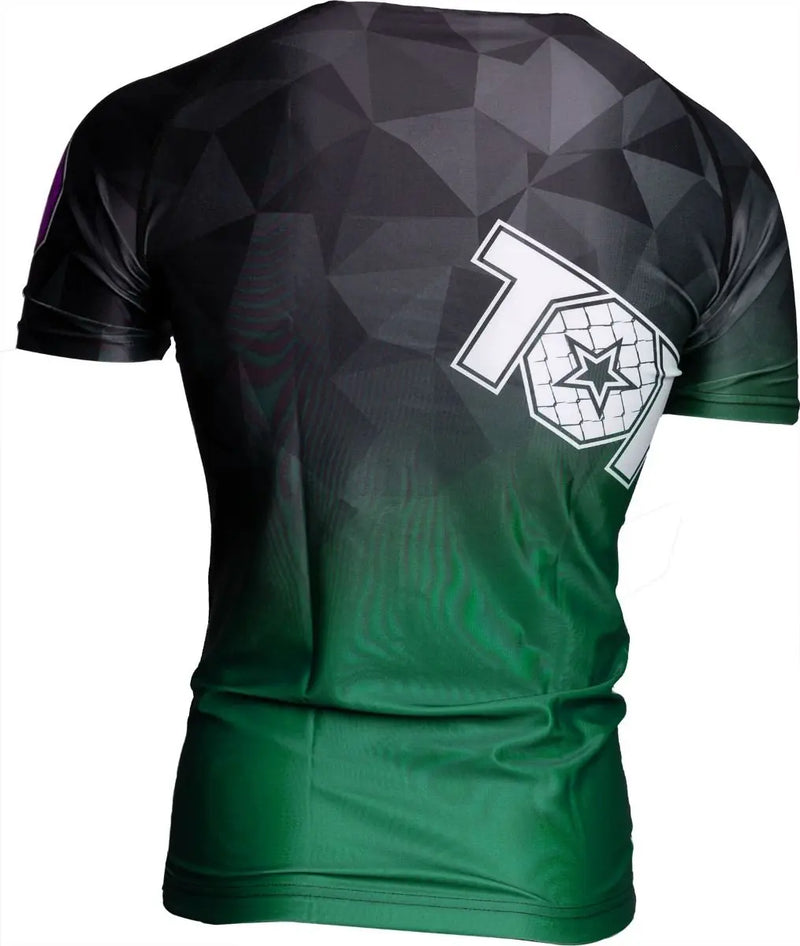 Rash Guard - TOP TEN - 'PRISM' - Grøn