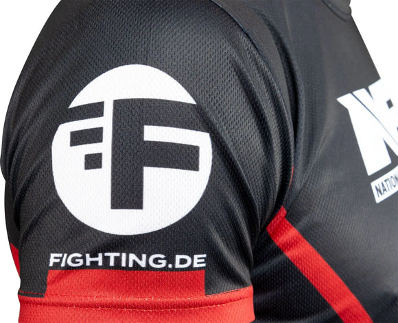 T-Shirt - TOP TEN - 'NFC' - Sort-Rød