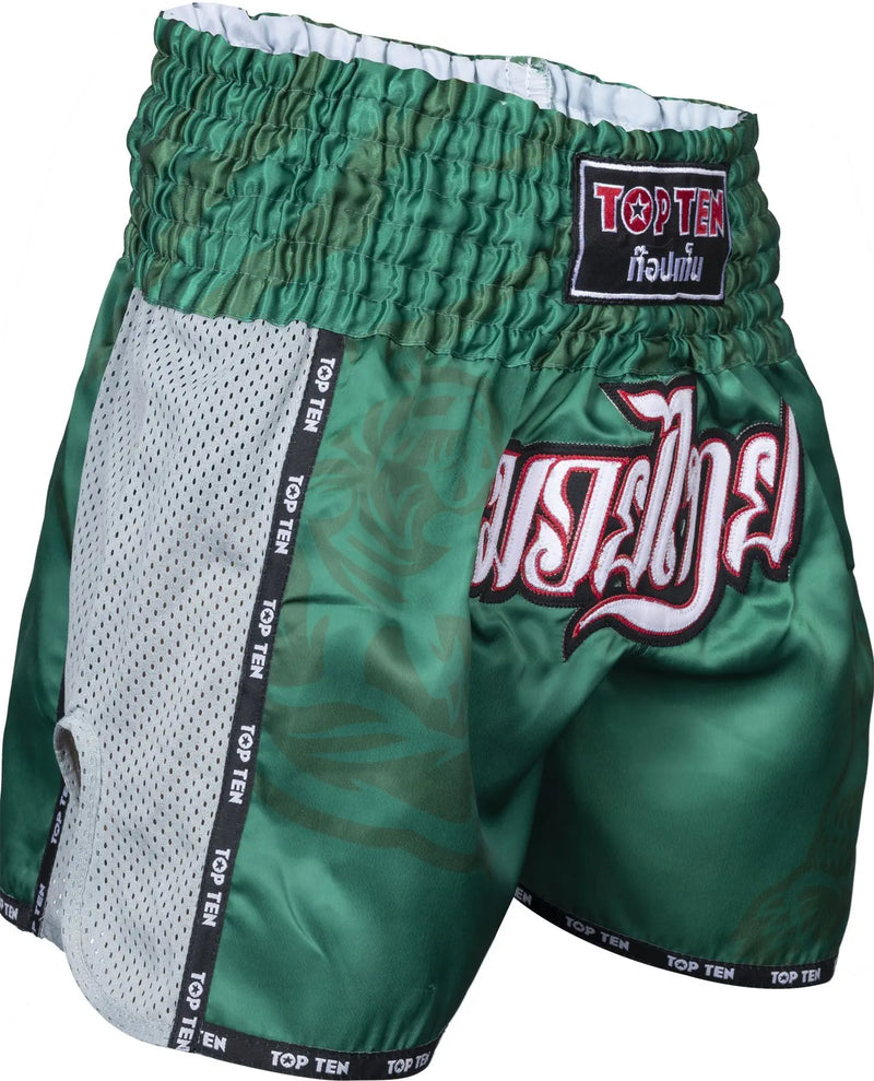 Muay Thai Shorts - TOP TEN - 'Patchara' - Grøn