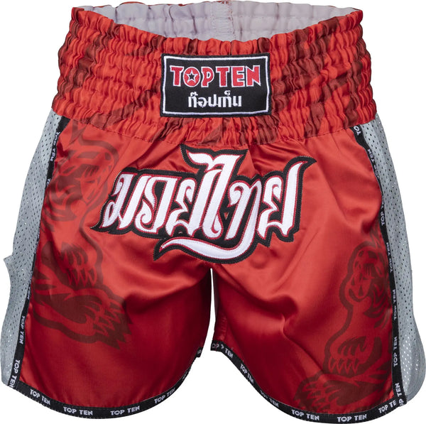 Muay Thai Shorts - TOP TEN - 'Patchara' - Rød