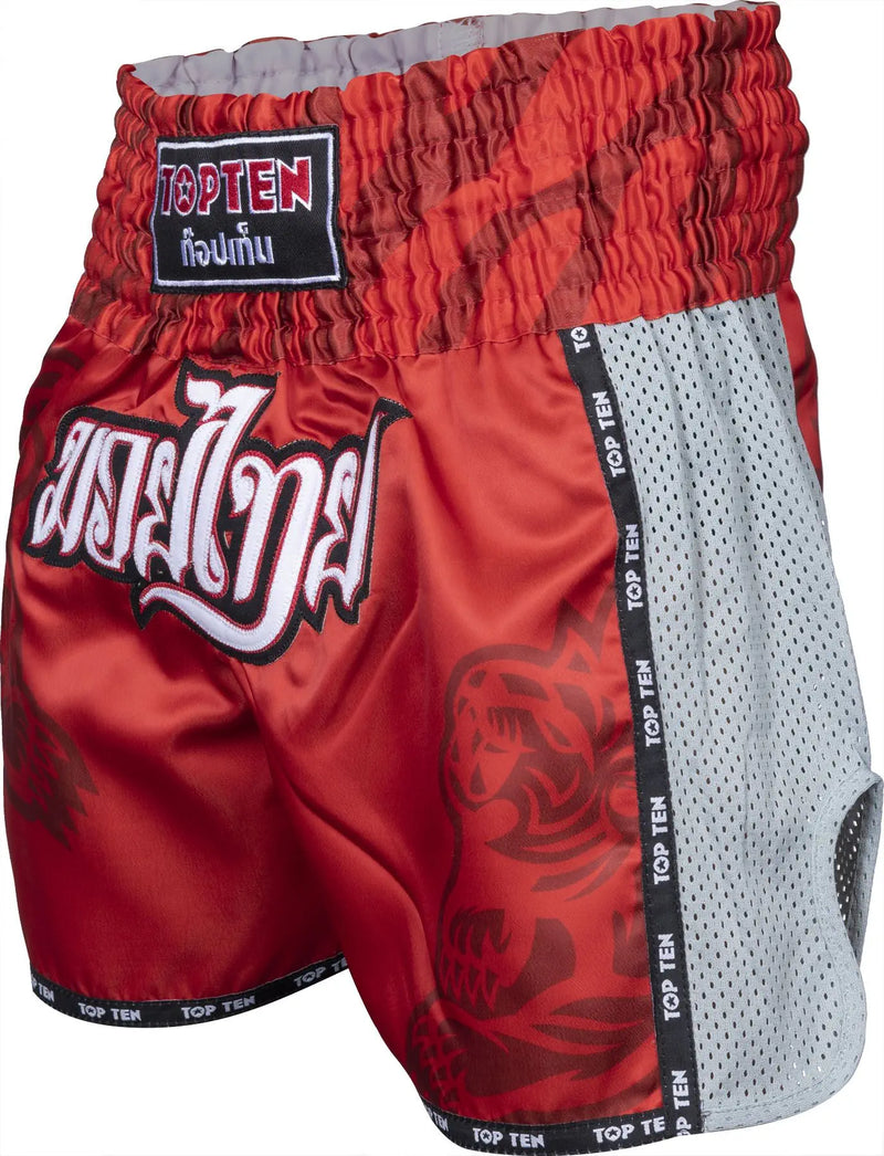 Muay Thai Shorts - TOP TEN - 'Patchara' - Rød