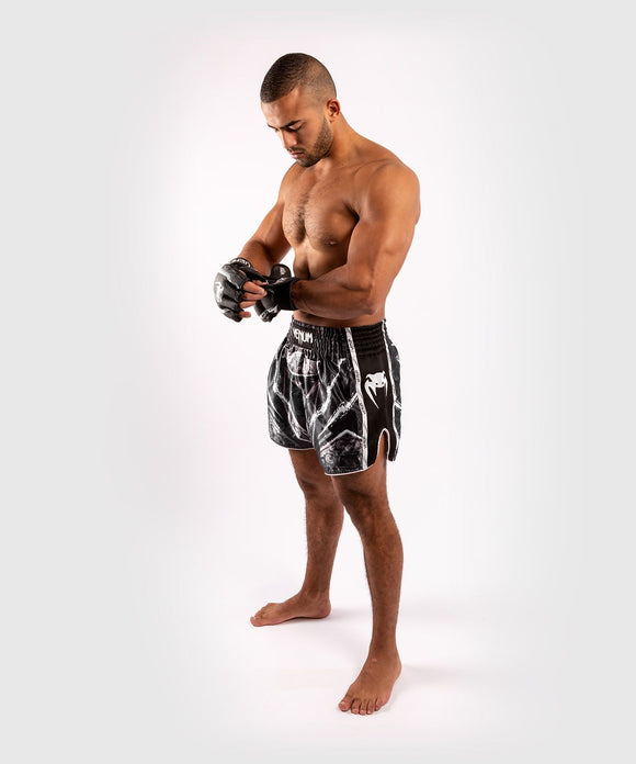 Muay Thai Shorts - Venum - 'GLDTR 4.0' - Black/White