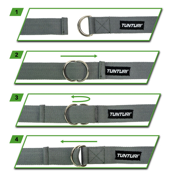 Yogastrop - Yogabælte - Tunturi - Antracit