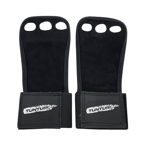 Grips - Tunturi - '3-Hole' - Læder - Sort