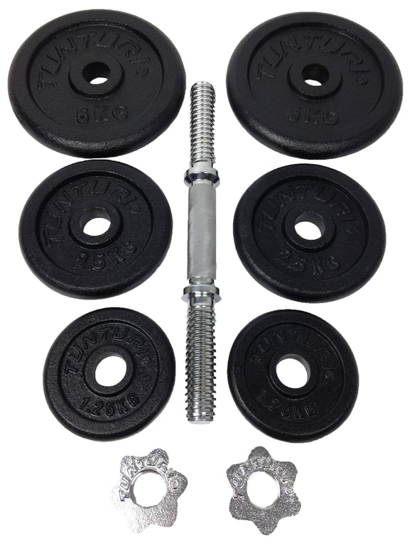 Håndvægtssæt - Tunturi - 20kg - 1 stang