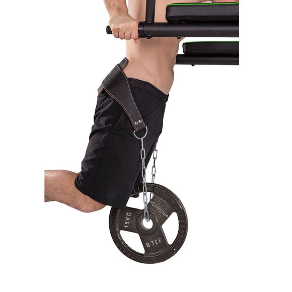 Bælte - Tunturi - 'Dips Belt' - Læder - 100 CM - Sort