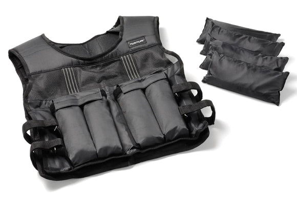 Vægtvest - Tunturi - Adjustable Weighted Vest - Justerbar - 15kg.