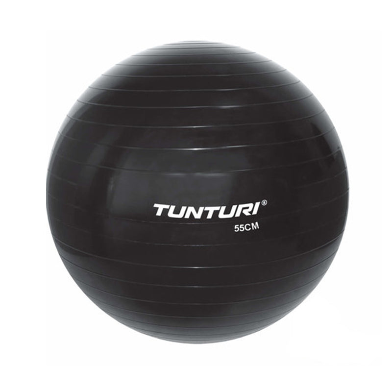 exercise ball - Tunturi - 'Gymball' - 55 cm - Sort