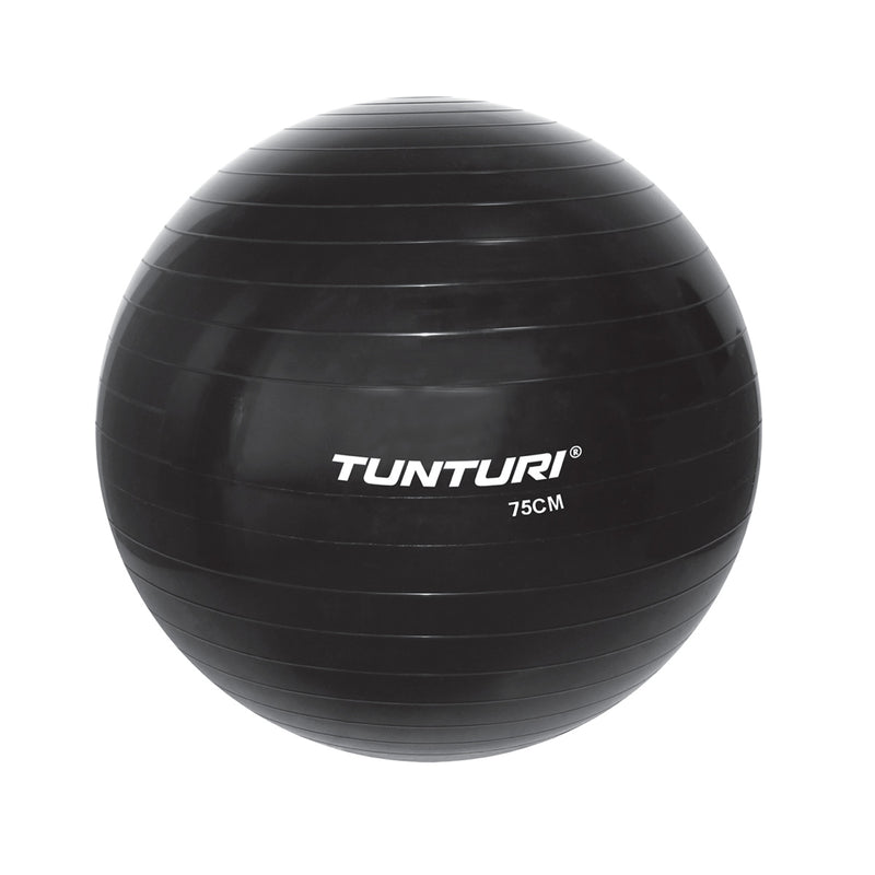 Træningsbold - Tunturi - 'Gymball' - 75 CM - Sort