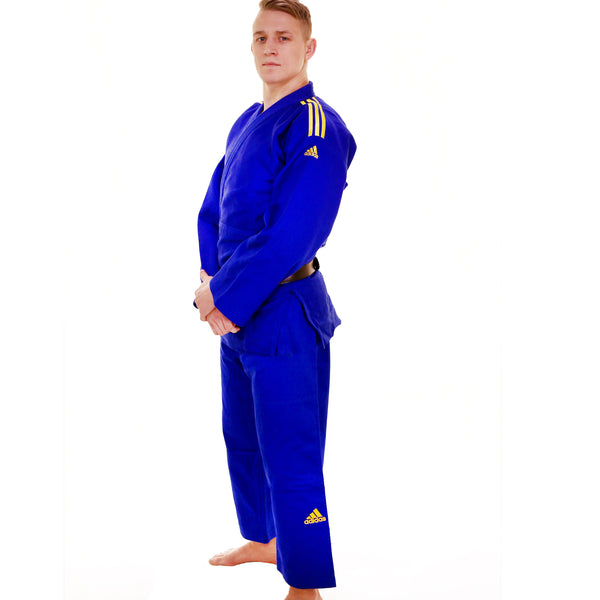 Judo Uniform  - Adidas Judo - 'Champion 2.0' - Slim Fit - Blå-Gul