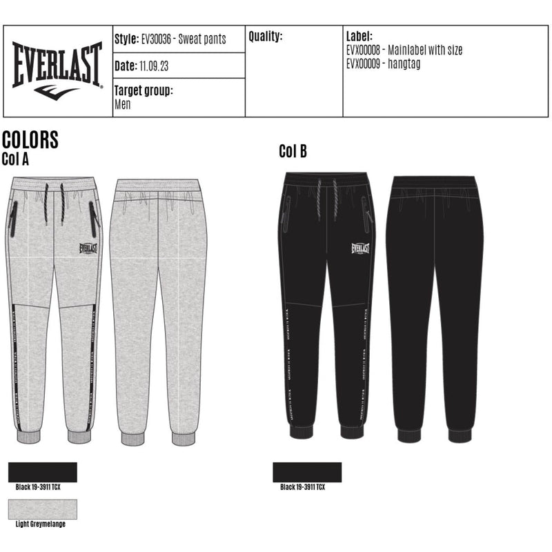 Joggingbukser - Everlast - 'Worldwide Greastest Crew Sweat' - Grå