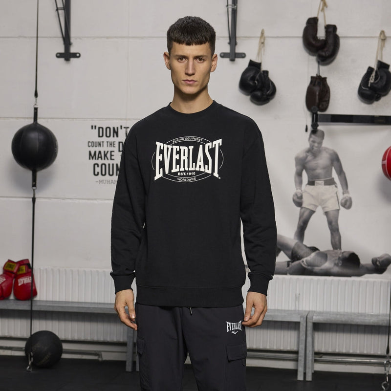 Sweatshirt - Everlast - 'Worldwide Greastest Crew Sweat' - Sort