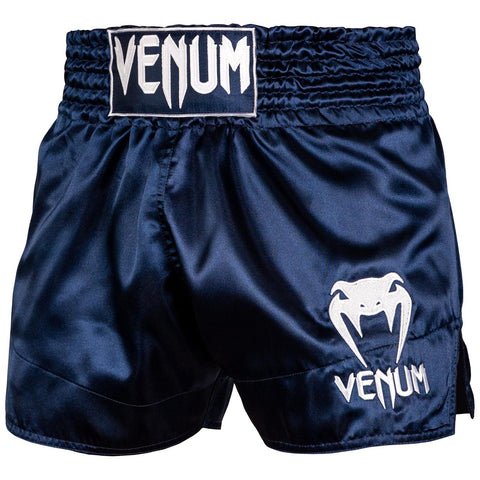 Muay Thai Shorts - Venum - 'Classic' - Navy-White