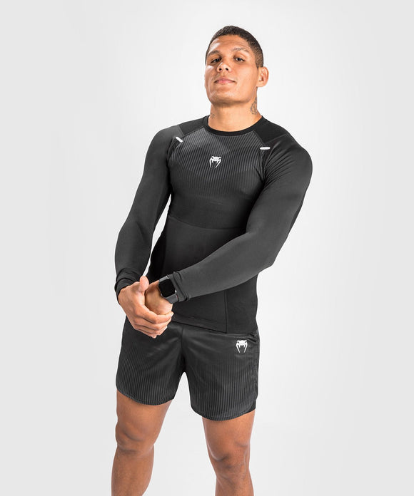 Rashguard - Venum - 'BioMecha' - Langærmet - Sort-Grå