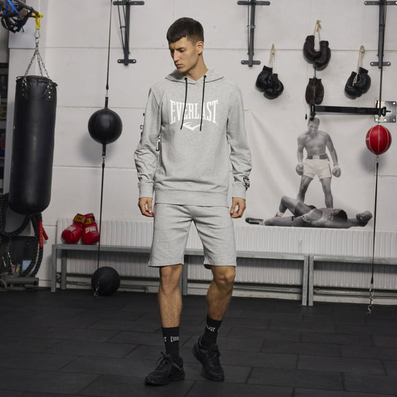 Hættetrøje - Everlast - 'Iconic Maximized Logo' - Grå