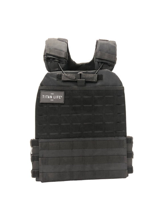Vægtvest - Titan Life Weightvest Tactical - Sort - 6,7 kg - Sort