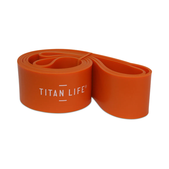 Træningselastik - Titan Life Pro - Power Band 30-80 kg - Rød