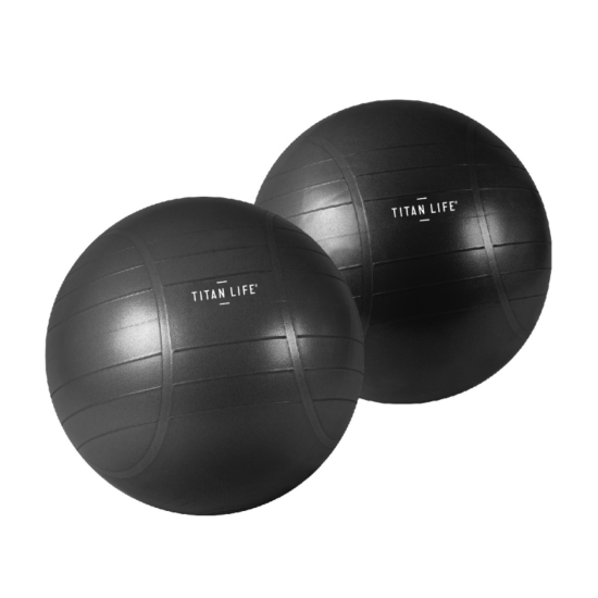 Træningsbold - Titan Life Pro - 'Gymball' - 65 cm - ABS - Sort